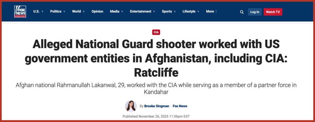 Alleged National Guard shooter worked with US government entities in Afghanistan, including CIA: Ratcliffe