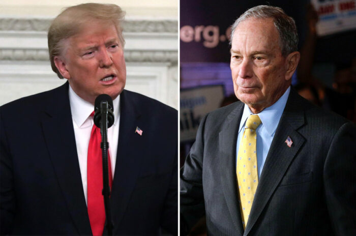 Coronavirus: la battaglia di Trump e la gioia di Bloomberg