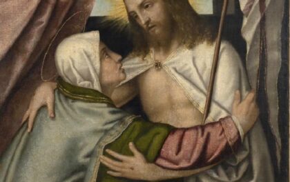 Marco Richiedei, l'incontro tra Gesù risorto e la Madonna