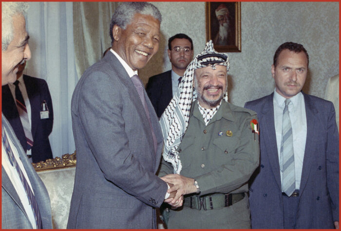 Incontro tra Mandela e Arafat