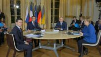 L'incontro tra Putin e Zelensky nel dicembre 2019, con Macron e Angela Merkel
