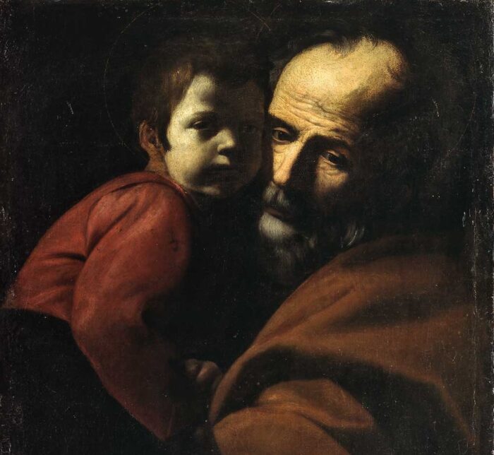 Battistello, San Giuseppe con il Bambino