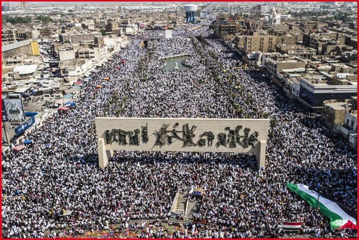 Manifestazione a Bagdad pro Palestina. Friedman dice, fermare la guerra prima che diventi incontrollabile