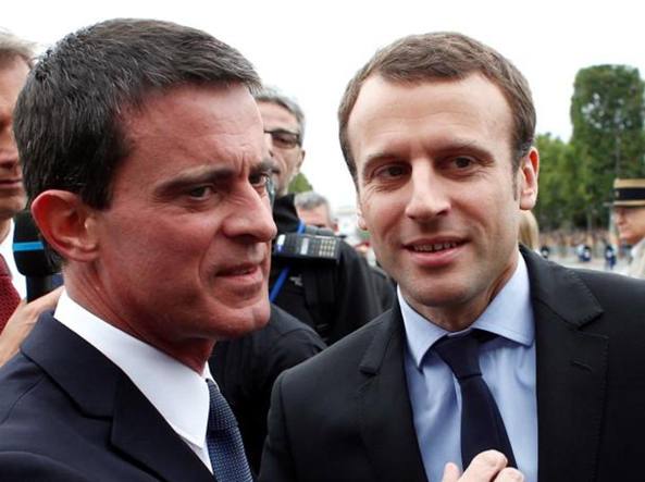 Valls va con Macron